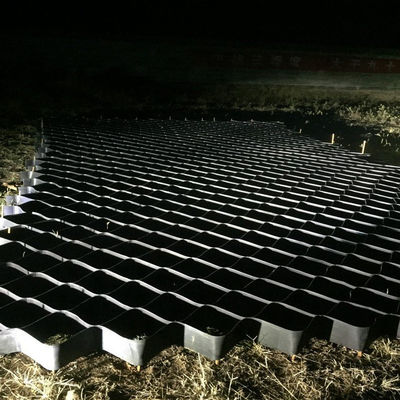 블랙 컬러 호텔 그라운드 그리드 지오 셀에서 기울기 보호용 플라스틱 HDPE 지오 셀