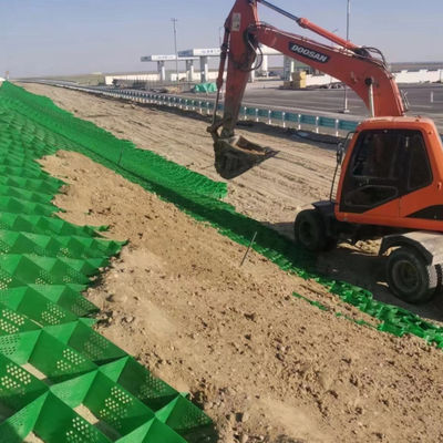블랙 컬러 호텔 그라운드 그리드 지오 셀에서 기울기 보호용 플라스틱 HDPE 지오 셀
