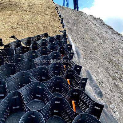 HDPE 지오셀 ASTM 얇은 지오셀 비석 도로를 포장 그리드 꿀집 도로를 위해