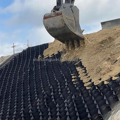 50mm~200mm의 높이에 있는 토양 개선용 구조화 및 구멍을 뚫은 HDPE 지오 셀