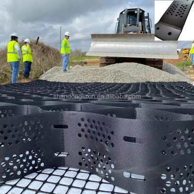 기울기 안정화 용 HDPE 플라스틱 지오 셀 지상 격자 용접 거리 330mm-1000mm