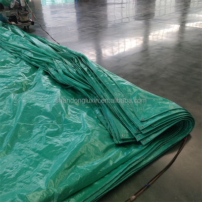방수형 중형용품 2m x 100m HDPE 텐플린 롤 코팅 직물 패턴 한국