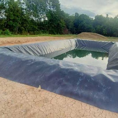 생선 농장 연못 라인어 HDPE 지질막 길이 50-200m 검은 흰색 파란색 녹색 맞춤