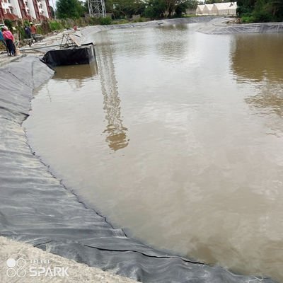 전체 솔루션 프로젝트 0.5mm HDPE 매끄러운 텍스처 블랙 지오 엠브란 생선 농장 연못 라인
