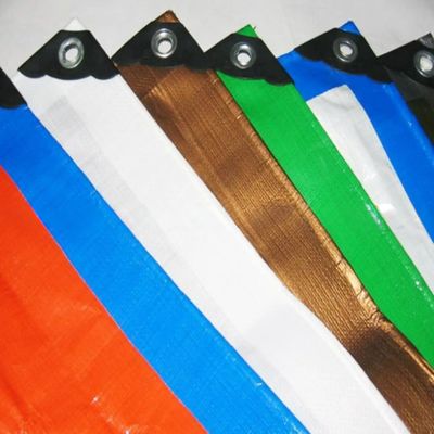 4mx6m HDPE 직물 및 LDPE 라미네이션과 함께 무거운 용량 방수 PE 텐플린 잎