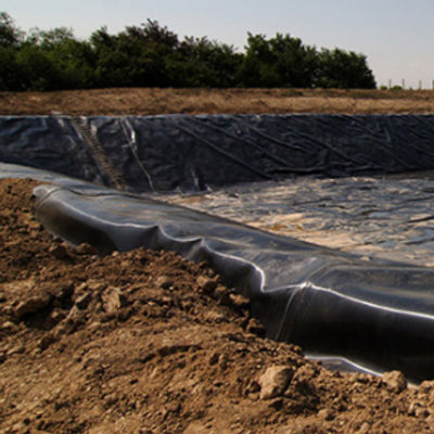 검은 녹색 HDPE 지오 멘브라인 호수 라인어 1.5mm 덤 건설 및 보호