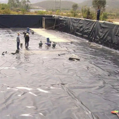 자외선 저항성 0.75mm HDPE 배열 탱크 지오 엠브라인 검은색 또는 사용자 지정 색상 물고기 연못