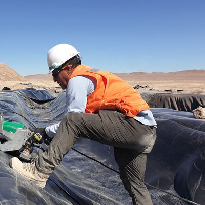파란색 2mm 고밀도 폴리에틸렌 지오 엠브라인 Hdpe 플라스틱 생선 농장 연못 라이너 시트