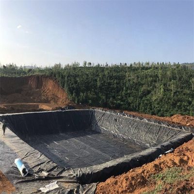 밀도 0.940g/cm3 HDPE 라인어 지오 엠브라인 부드러운 물고기 연못 새우 연못 라인어 2mm