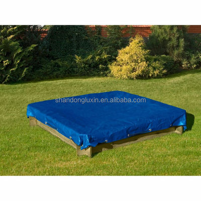 160g M2 스트라이프 롤 블루 화이트 HDPE 직물 HDPE 텐포일린 LDPE 라미네이션