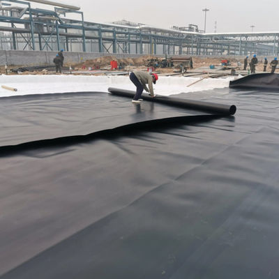 대형 플라스틱 생선 연못 라인 HDPE 지오 엠브라인 쓰레기 매립지 검은색 또는 요청