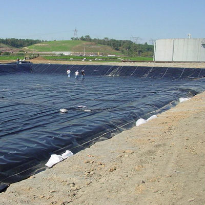 산소 및 알칼리 저항성 생선 연못 부리용 1mm 2mm 찢어지지 않는 HDPE 지오 멘브라인
