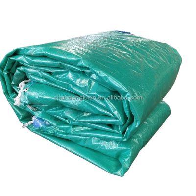 방수 HDPE 직물 PE 텐포 튼튼한 파란색 폴리텐포