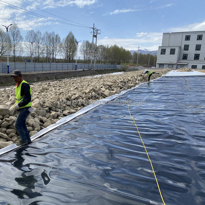 검은 HDPE 지오 멘브란 수산물 농산물의 궁극적 인 보호