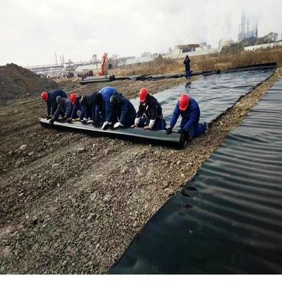 듀얼 텍스처 HDPE 지오 엠브란 생선 농장 연못 라인러 프로젝트 솔루션 기능