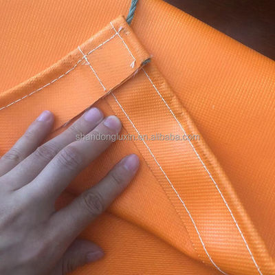 모든 날씨 보호 및 햇빛 차단용으로 UV 저항성 주황색 직물 PVC 천장