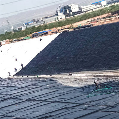 광산 산업의 원형 탱크 및 덤비용의 이중 매끄러운 표면 1mm HDPE 지오 멘브라인