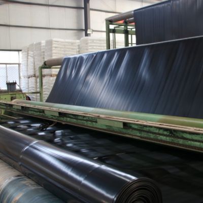 0.3mm 0.5mm HDPE 지오 멘브란 수산업 응용을위한 물고기 연못 라인