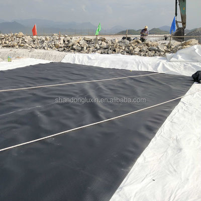 ASTM GRI-GM13 표준 HDPE 지오 엠브라인 시트 1m-8m 너비의 수산업 연못 라이너