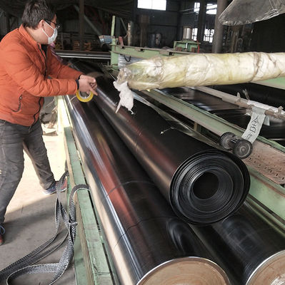 ASTM GRI-GM13 표준 1mm 2mm HDPE 지질막 생선 연못 라인어