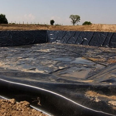 ASTM GRI-GM13 표준 1mm 2mm HDPE 지질막 생선 연못 라인어