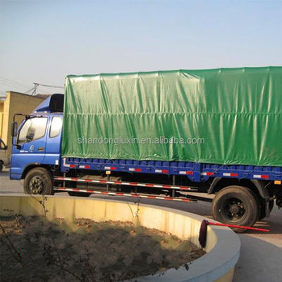 흰색 고체 안구건조 PVC 타르프 타르프 280-960gsm 폭 2m-100m 중용용