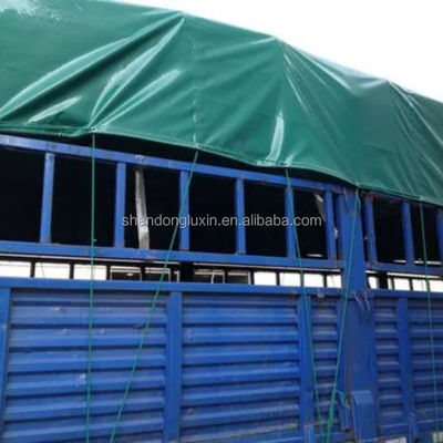 흰색 고체 안구건조 PVC 타르프 타르프 280-960gsm 폭 2m-100m 중용용