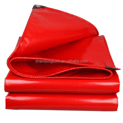 가축집 커튼 용 코팅 된 PVC 텐플린 태양 차단 트럭 텐플린 280-960gsm