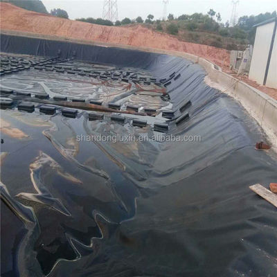 두께 0.2mm-2.8mm HDPE 지오 림프로 물고기 연못 라이너와 연못에 있는 램 라이너