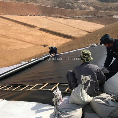 1m-8m 너비 두 배 매끄러운 검은 HDPE 연못 라인어