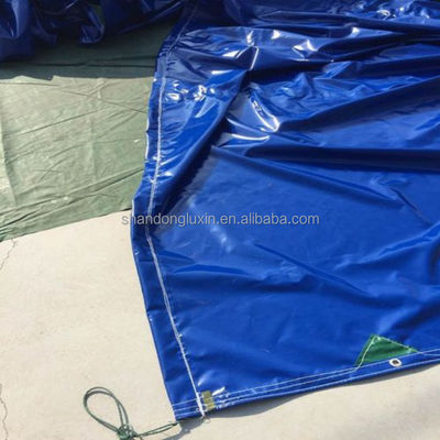 방수성 PVC 텐폴린 직물 Uv 처리 직물 텐폴린 지붕 다른 직물