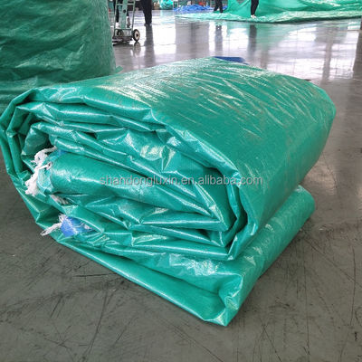 방수 외관 플라스틱 덮개 HDPE 직물 야외 농업용 파란색 폴리 타프