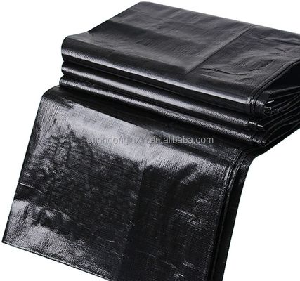 여러 산업 및 상업용 용품에 대한 검은 텐플린 롤 200gsm